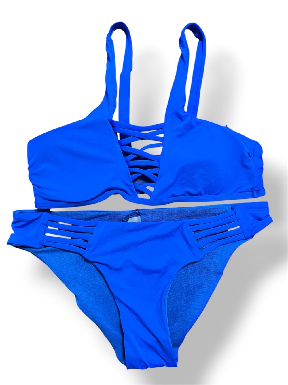 TiniBikini Electric Blue Strappy Two-Piece Swim Set